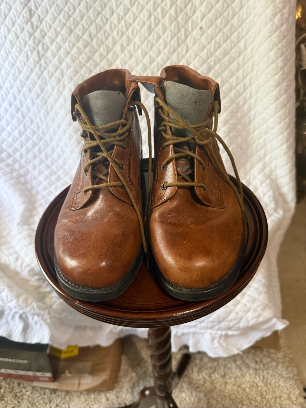 Earth Spirit Women's Brown Lace-Up Leather Boots